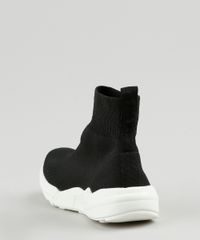 Tenis-Meia-Feminino-Oneself-Cano-Alto-Knit-Preto-9907815-Preto_4