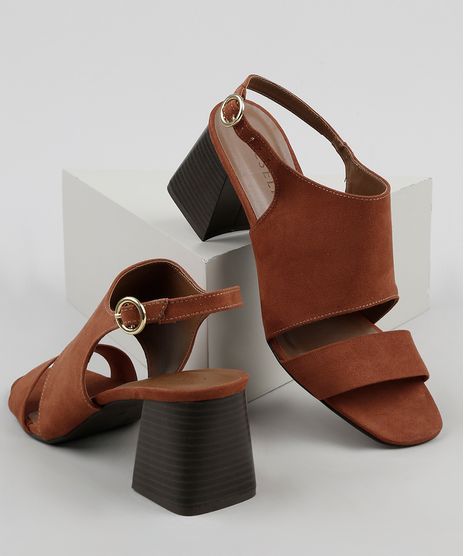 Sandalia-Feminina-Oneself-Salto-Medio-Grosso-Bico-Quadrado-em-Suede-Cobre-9907585-Cobre_1