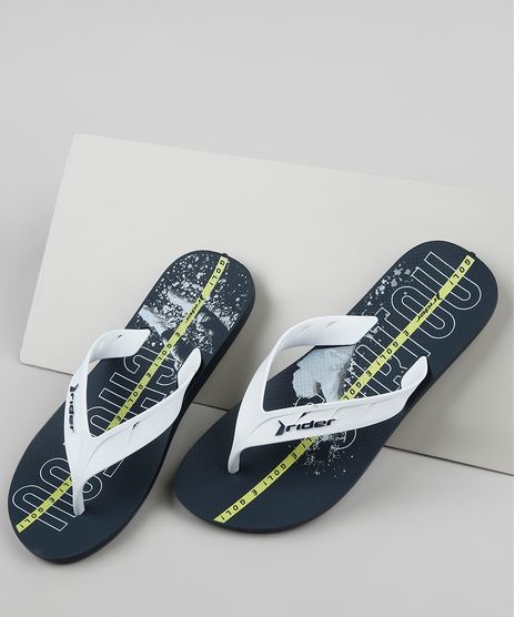 Chinelo-Masculino-Rider-Estampado-com-Vazado-Chumbo-9941719-Chumbo_1
