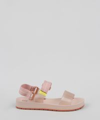 Papete-Feminina-Zaxy-Way-Transparente-com-Velcro-Rose-9941627-Rose_2