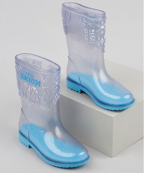 Bota-Galocha-Infantil-Frozen-Transparente-com-Glitter-Azul-Claro-9938914-Azul_Claro_1