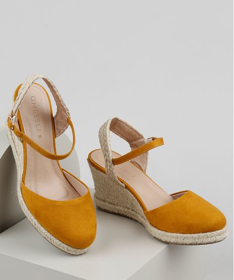 Espadrille-Feminina-Oneself-Salto-Alto-Anabela-Bico-Redondo-Mostarda-9907584-Mostarda_1
