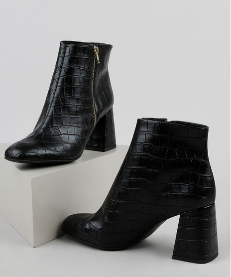 Bota-Feminina-Oneself-Croco-Salto-Alto-Grosso-Bico-Quadrado-com-Ziper-Preta-9906526-Preto_1
