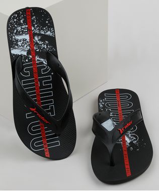 Chinelo-Masculino-Rider-Estampado-com-Vazado-Preto-9941718-Preto_1