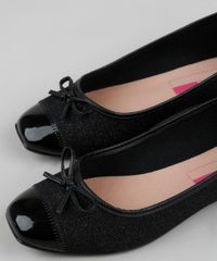 Sapatilha-Feminina-Moleca-Bico-Quadrado-com-Laco-e-Brilho-Preta-9849414-Preto_3