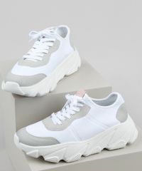 Tenis-Feminino-Oneself-Sneaker-Chunky-com-Recortes-Branco-9906439-Branco_1