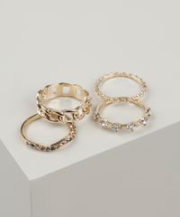 Kit-de-4-Aneis-Femininos-Folheados-Texturizados-Dourado-9869184-Dourado_2
