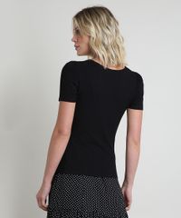 Blusa-Feminina-Canelada-Manga-Curta-Decote-V-Preta-9891542-Preto_2