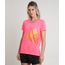 Roupa Neon Feminina Manga Curta Rosa