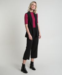 Colete-Feminino-Longo-Alfaiatado-com-Bolsos-e-Faixa-para-Amarrar-Preto-9818785-Preto_3