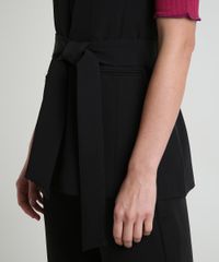 Colete-Feminino-Longo-Alfaiatado-com-Bolsos-e-Faixa-para-Amarrar-Preto-9818785-Preto_4
