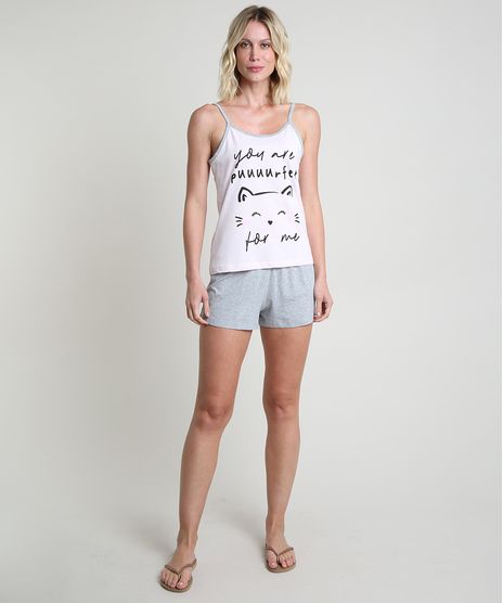 Short-Doll-Feminino-Gatinho-Alcas-Finas-Cinza-Mescla-9876304-Cinza_Mescla_1