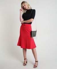 Saia-Feminina-Midi-com-Cinto-Vermelha-9875706-Vermelho_3