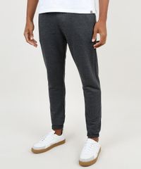 Calca-Masculina-Basica-Relaxed-em-Moletom-com-Cordao-e-Bolsos-Cinza-Mescla-Escuro-9878806-Cinza_Mescla_Escuro_1