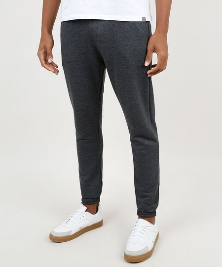 Calca-Masculina-Basica-Relaxed-em-Moletom-com-Cordao-e-Bolsos-Cinza-Mescla-Escuro-9878806-Cinza_Mescla_Escuro_1 Calca-Masculina-Basica-Relaxed-em-Moletom-com-Cordao-e-Bolsos-Cinza-Mescla-Escuro-9878806-Cinza_Mescla_Escuro_1