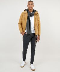 Calca-Masculina-Basica-Relaxed-em-Moletom-com-Cordao-e-Bolsos-Cinza-Mescla-Escuro-9878806-Cinza_Mescla_Escuro_3