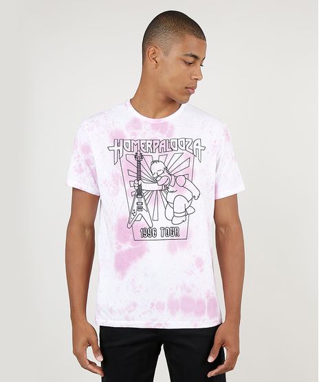 Camiseta-Masculina--Homerpalooza--Os-Simpsons-Estampada-Tie-Dye-Manga-Curta-Gola-Careca-Branca-9885392-Branco_1