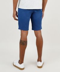 Bermuda-de-Sarja-Masculina-Slim-com-Bolsos-Azul-Royal-9895988-Azul_Royal_4