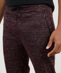 Calca-Masculina-Relaxed-em-Moletom-com-Cordao-e-Bolsos-Vinho-9810670-Vinho_2