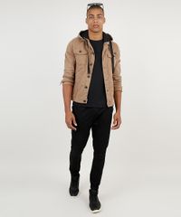 Jaqueta-de-Sarja-Masculina-Trucker-com-Bolsos-e-Capuz-Removivel-Caramelo-9887624-Caramelo_3