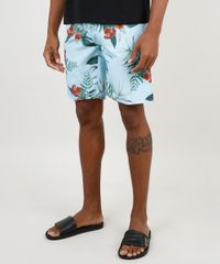Bermuda-Surf-Masculina-Estampada-Floral-com-Bolso-Azul-Claro-9882336-Azul_Claro_1