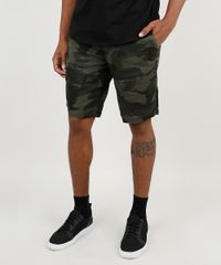 Bermuda-de-Sarja-Masculina-Slim-em-Moletom-Estampada-Camuflada-Verde-Militar-9871824-Verde_Militar_1