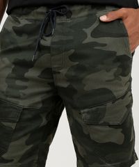 Bermuda-de-Sarja-Masculina-Slim-em-Moletom-Estampada-Camuflada-Verde-Militar-9871824-Verde_Militar_2