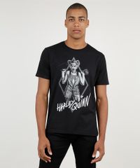 Camiseta-Masculina-Arlequina-Manga-Curta-Gola-Careca-Preta-9864301-Preto_1