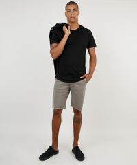 Bermuda-de-Sarja-Masculina-Slim-com-Cordao-e-Bolsos-Verde-Militar-9896515-Verde_Militar_3