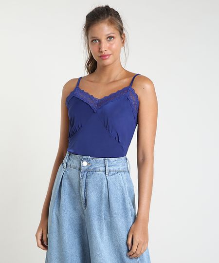 Regata-Slip-Top-Feminina-Mindset-com-Renda-Alca-Fina-Decote-V-Azul-Marinho-9946131-Azul_Marinho_1