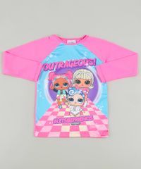 Blusa-de-Praia-Infantil-LOL-Surprise-Raglan-Manga-Longa-com-Protecao-UV50--Pink-9889599-Pink_1