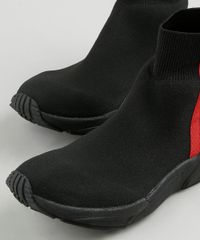 Tenis-Meia-Masculino-Oneself-Cano-Alto-Knit-com-Faixa-Lateral-Preto-9924368-Preto_4