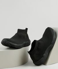 Tenis-Meia-Masculino-Oneself-Cano-Curto-Knit-Preto-9924372-Preto_1