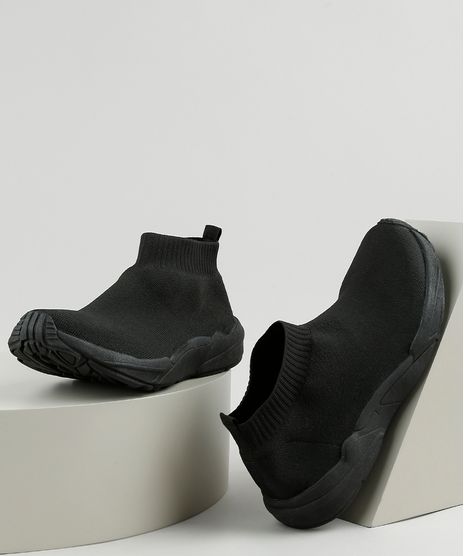 Tenis-Meia-Masculino-Oneself-Cano-Curto-Knit-Preto-9924372-Preto_1