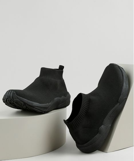 slip on com meia masculino