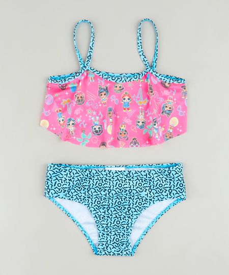 Biquini-Infantil-LOL-Surprise-Estampado-com-Babado-e-Protecao-UV50--Azul-Claro-9889598-Azul_Claro_1