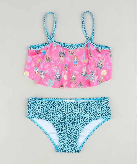 Biquini-Infantil-LOL-Surprise-Estampado-com-Babado-e-Protecao-UV50--Azul-Claro-9889598-Azul_Claro_1