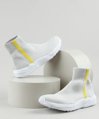 Tenis-Meia-Masculino-Oneself-Cano-Alto-Knit-com-Faixa-Lateral-Cinza-Claro-9942207-Cinza_Claro_1