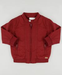 Jaqueta-Bomber-Infantil-com-Bolsos-Vinho-9810340-Vinho_1