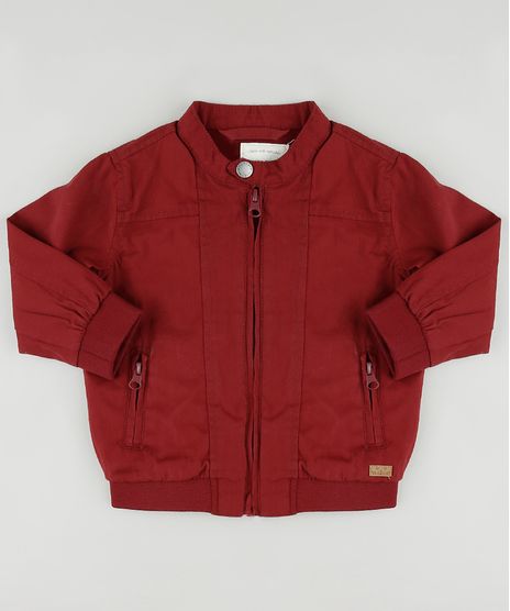 Jaqueta-Bomber-Infantil-com-Bolsos-Vinho-9810340-Vinho_1