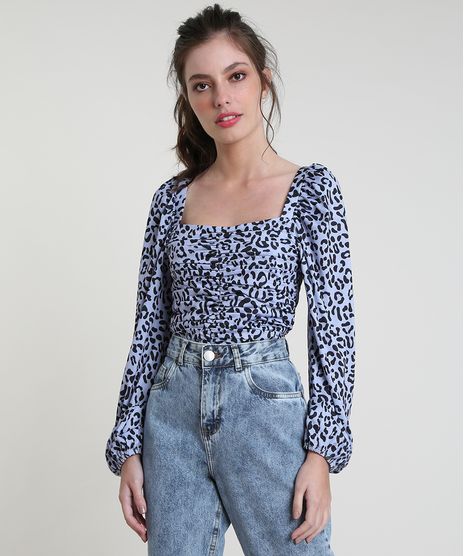 Blusa-Feminina-Mindset-Estampada-Animal-Print-Onca-com-Franzido-Manga-Bufante-Decote-Reto-Lilas-9944685-Lilas_1