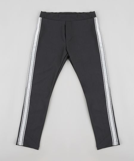 Calca-Legging-Infantil-com-Faixa-Lateral-em-Lurex-Preta-9841968-Preto_1