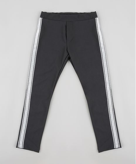 Calca-Legging-Infantil-com-Faixa-Lateral-em-Lurex-Preta-9841968-Preto_1