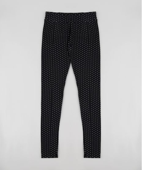 Calca-Legging-Infantil-Estampada-de-Poa-Preta-9911947-Preto_1