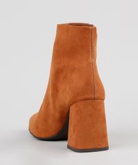 Bota-Feminina-Oneself-Cano-Curto-Salto-Quadrado-Medio-em-Suede-Caramelo-9906525-Caramelo_4