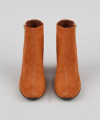 Bota-Feminina-Oneself-Cano-Curto-Salto-Quadrado-Medio-em-Suede-Caramelo-9906525-Caramelo_5