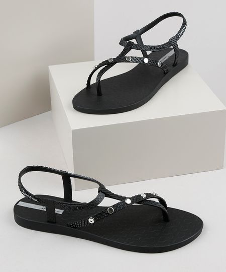 Rasteirinha-Feminina-Ipanema-Class-Wish-Spikes-Texturizada-Cobra-com-Tachas-Preta-9925071-Preto_1