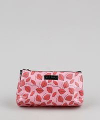 Necessaire-Feminina-Dupla-Estampada-de-Bocas--Yes-Baby--Rosa-9895739-Rosa_1