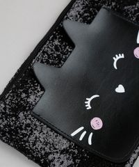 Necessaire-Feminina-com-Bolso-de-Gatinho-e-Glitter-Preta-9901244-Preto_5