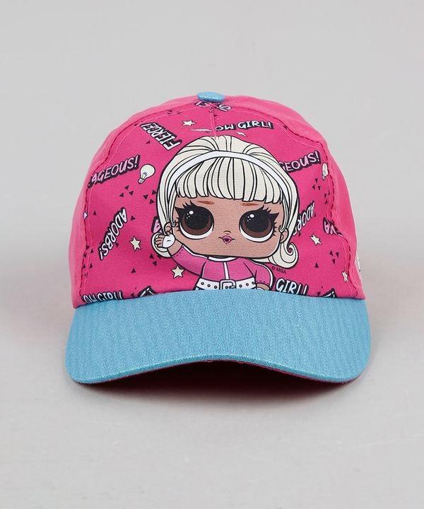 Boné Infantil Aba Curva LOL Surprise Pink M